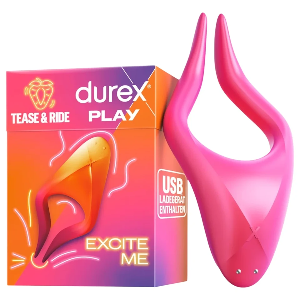 Durex Tease & Ride - erogén zóna izgató (pink)