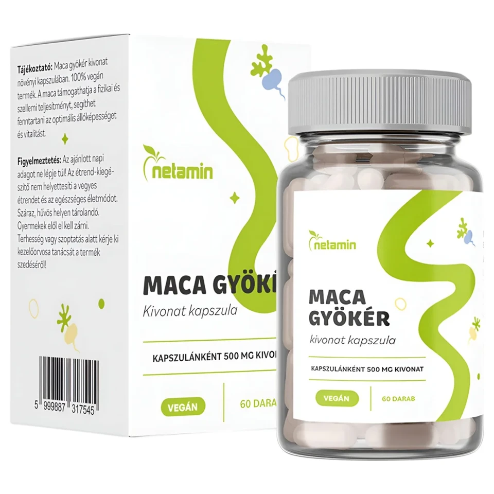 Netamin Maca 500 mg - étrend-kiegészítő kapszula