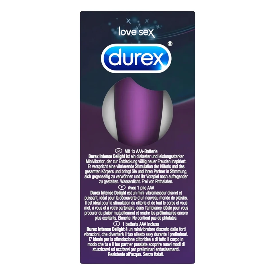 Durex Intense Delight Bullet - mini rúdvibrátor (lila)