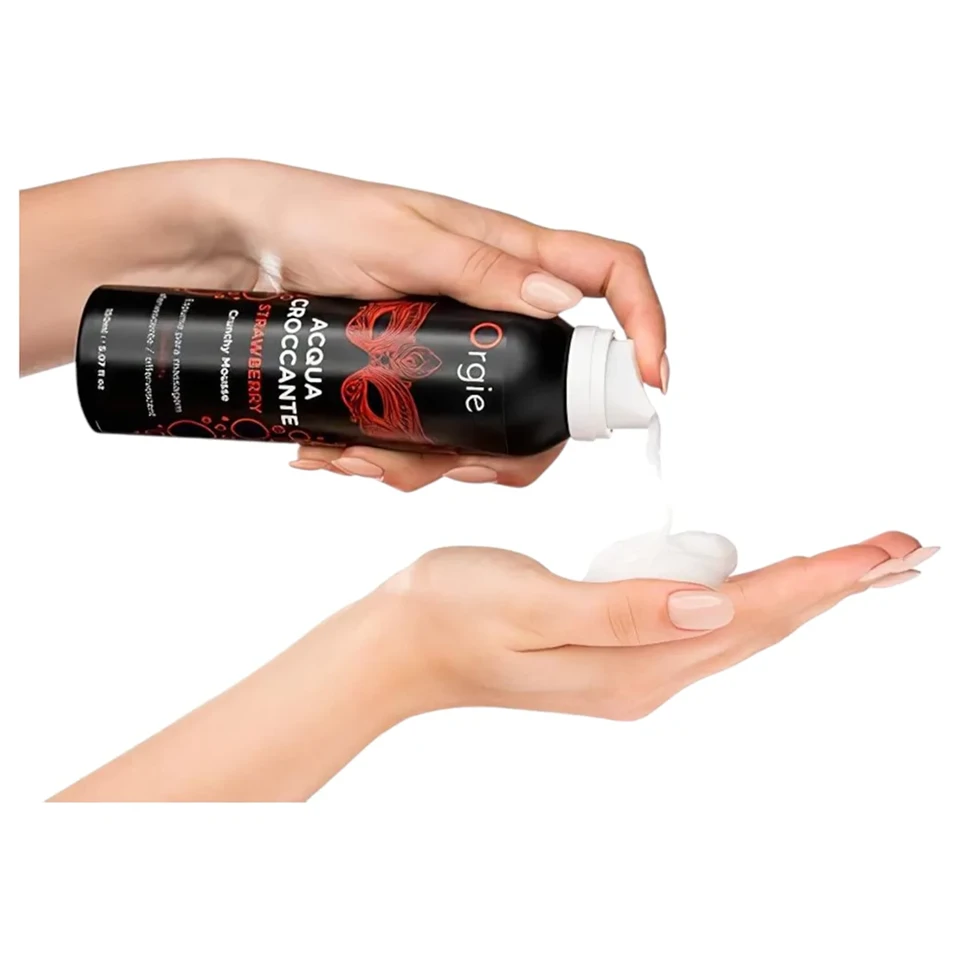 Orgie Acqua Croccante - masszázs hab - eper