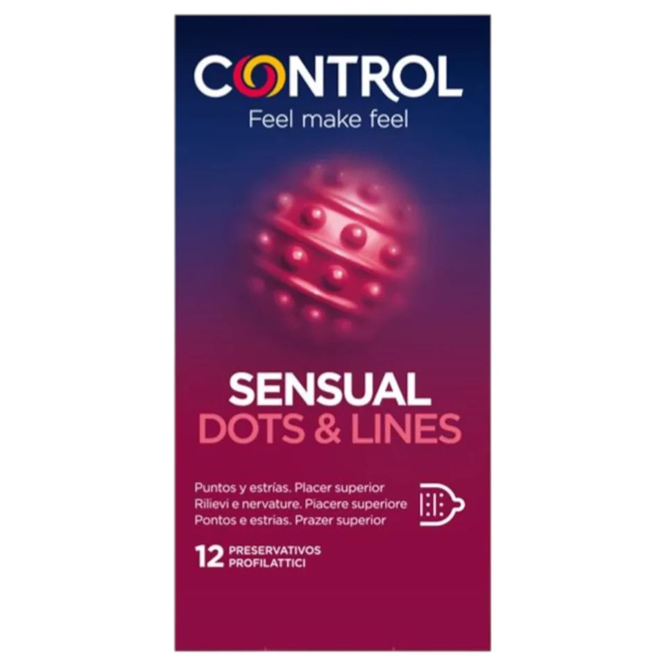 Control - bordázott, pontozott óvszer