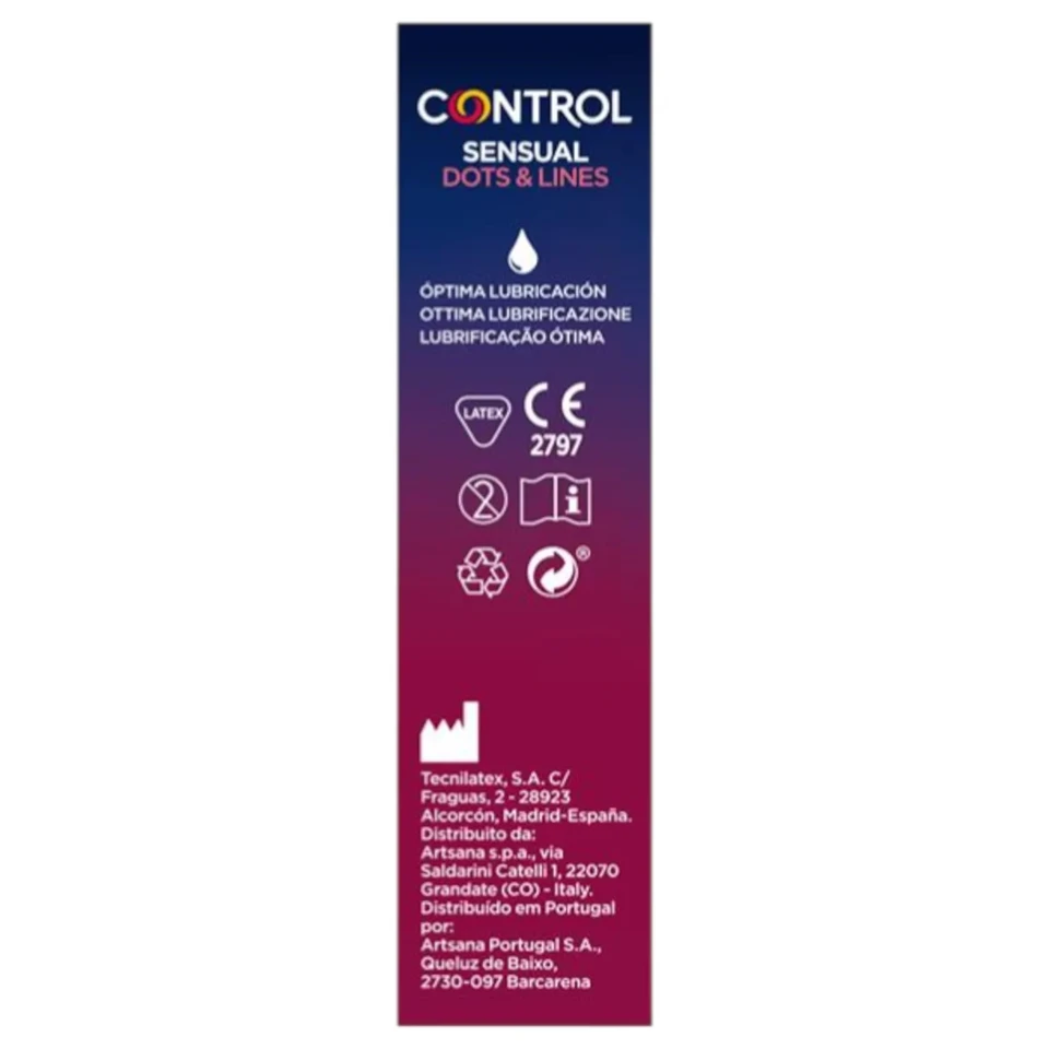 Control - bordázott, pontozott óvszer