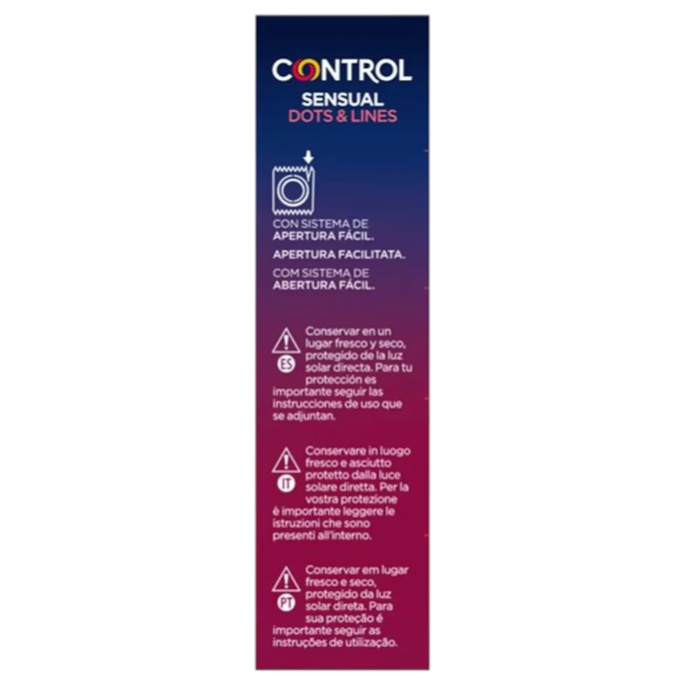 Control - bordázott, pontozott óvszer