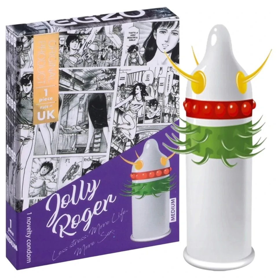 Egzo Jolly Roger - tüskés, pontozott óvszer (1db)