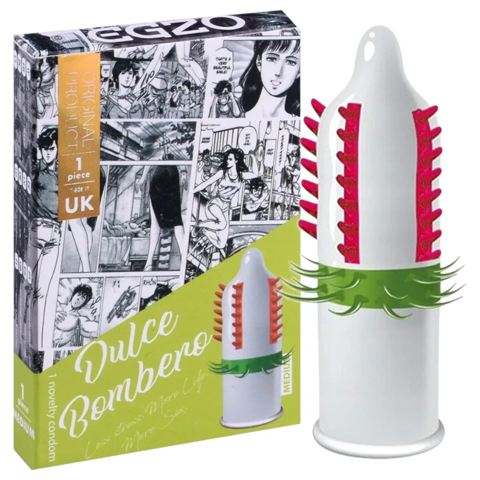 Egzo Dulche Bombero - tüskés, stimuláló óvszer (1db)