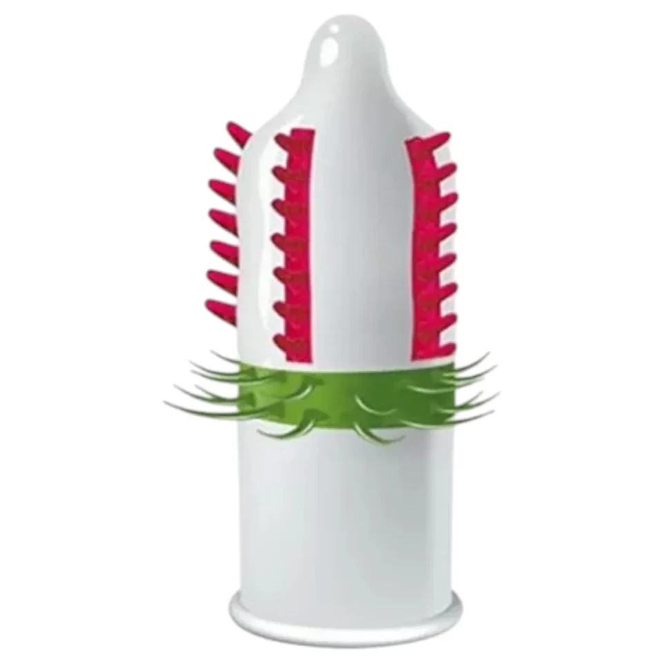 Egzo Dulche Bombero - tüskés, stimuláló óvszer (1db)