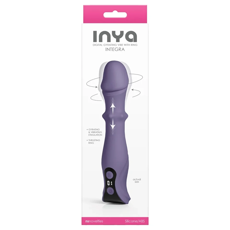 NS Novelties - lökő, forgó vibrátor (lila)