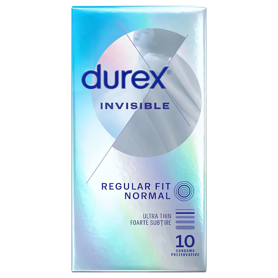 Durex Invisible Regular - vékony óvszer (10db)