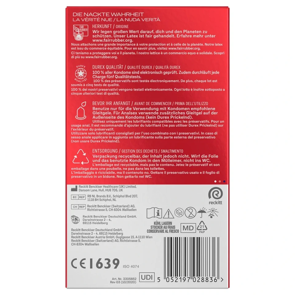 Durex - extra síkosított óvszer