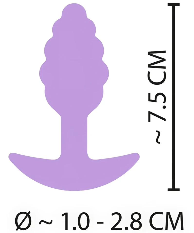 Cuties Mini Butt Plug - szilikon anál plug (lila, 2,8 cm)