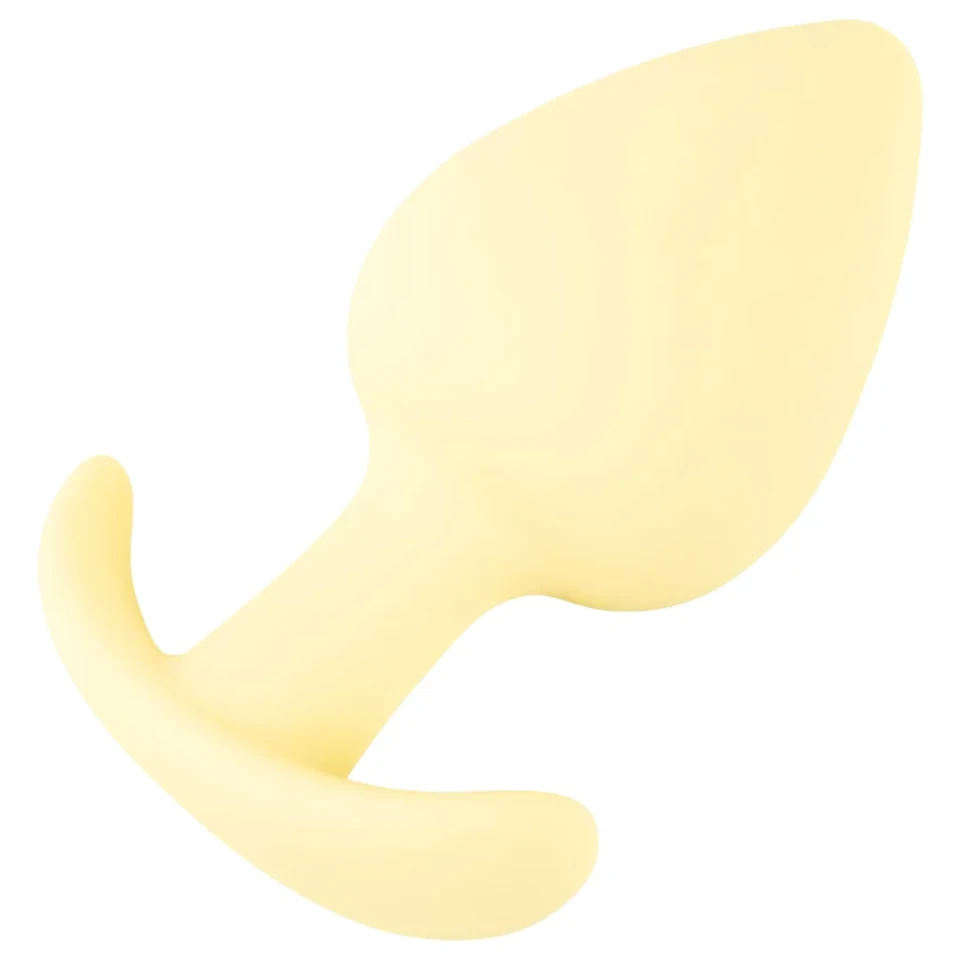 Cuties Mini Butt Plug - szilikon anál plug (sárga, 3,1 cm)