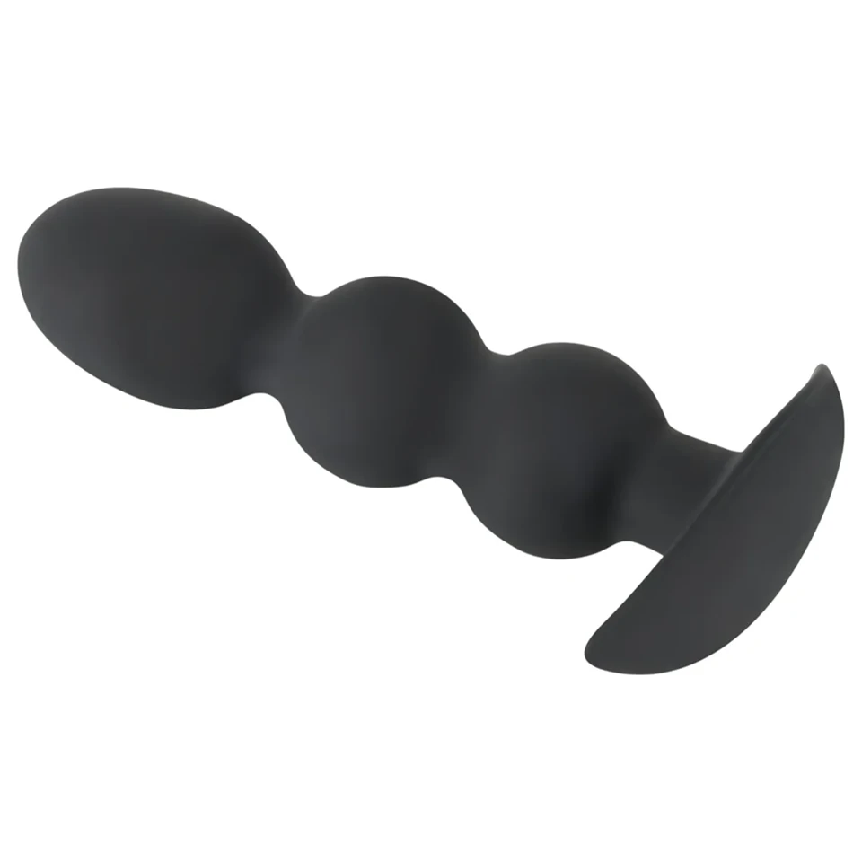 Black Velvets Heavy - 145 g-os gömbös anál plug (fekete)