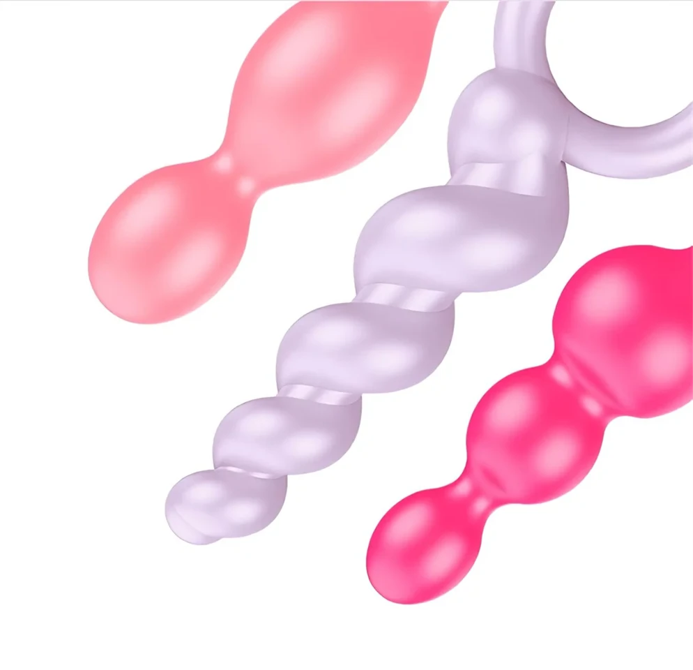 Satisfyer Booty Call - anál plug szett - színes (3 részes)