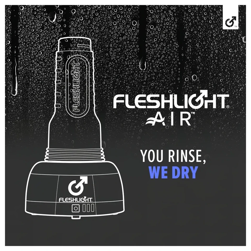 Fleshlight Air - automata maszturbátor szárító (fekete)