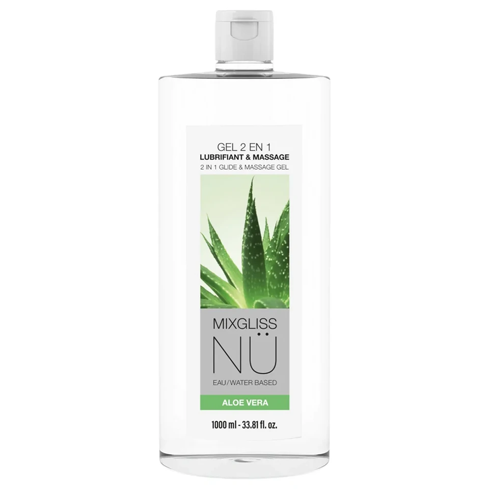 Mixgliss Nu Aloe Vera - nuru masszázs gél és síkosító (1000ml)