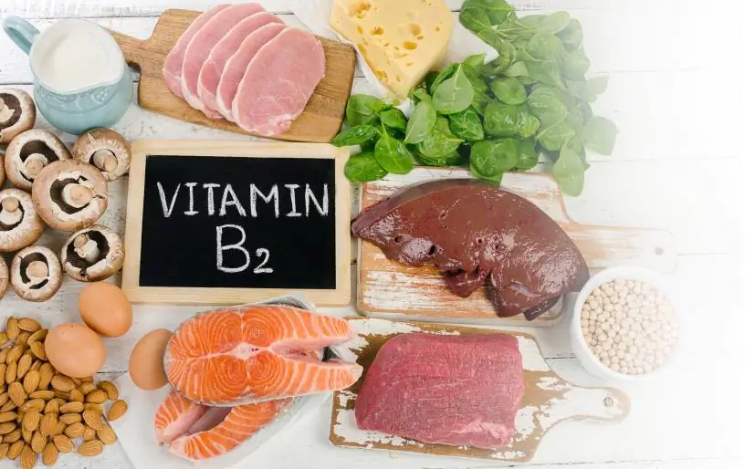 B2-Vitamin-Riboflavin tartalmú ételek