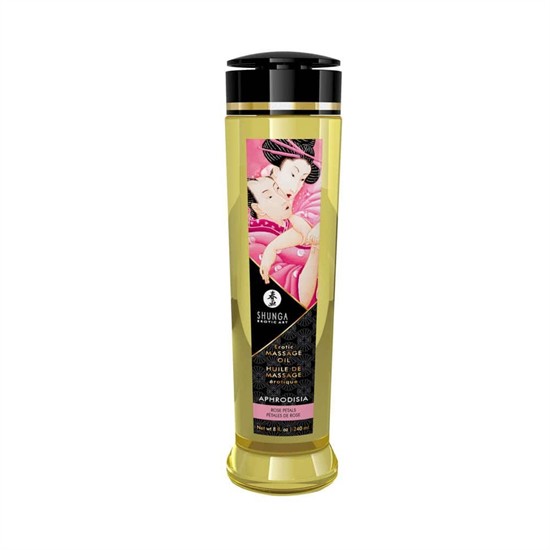 EROTIC MASSAGE OIL 240 ml / 8 oz ROSE [240 ml]