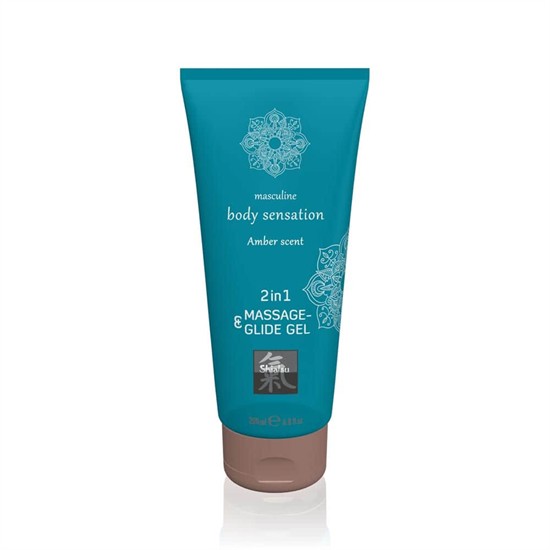 Massage- & Glide Gel 2 in 1 - Amber scent 200ml [200 ml]