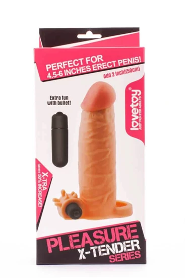 Pleasure X-Tender Vibrating Penis Sleeve  1