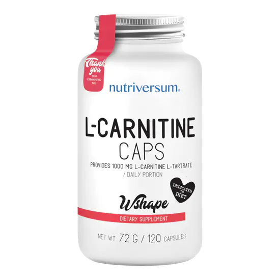 L-Carnitine caps - 120 kapszula - WSHAPE - Nutriversum