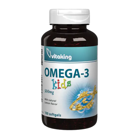 Omega-3 Kids 500mg - 100 gélkapszula - Vitaking 