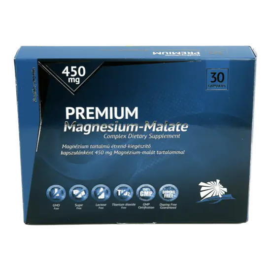 Prémium Magnézium-malát 450 mg (30db) - Napfényvitamin