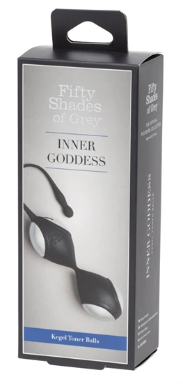 Fifty Shades Inner Goddess - gésagolyó duó (fekete-ezüst)