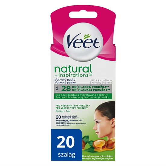 Veet Natural Inspirations - hideggyanta szalagok - arcra