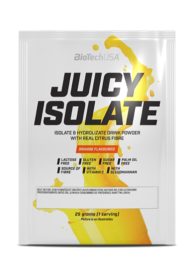 Juicy Isolate fehérjeitalpor narancs