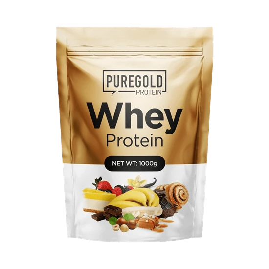 Whey Protein fehérjepor - 1 000 g - PureGold - mogyoróvaj
