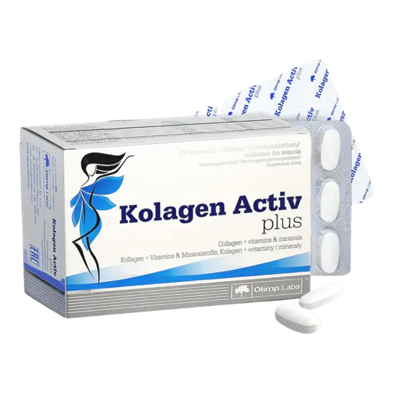 Kolagen Activ Plus - B6,- és C-vitaminnal kalciummal, magnéziummal - 80 rágótabletta - Natur Tanya