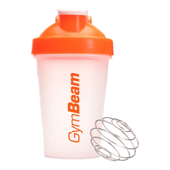 Shaker Blend Bottle átlátszó-narancssárga 400 ml - GymBeam