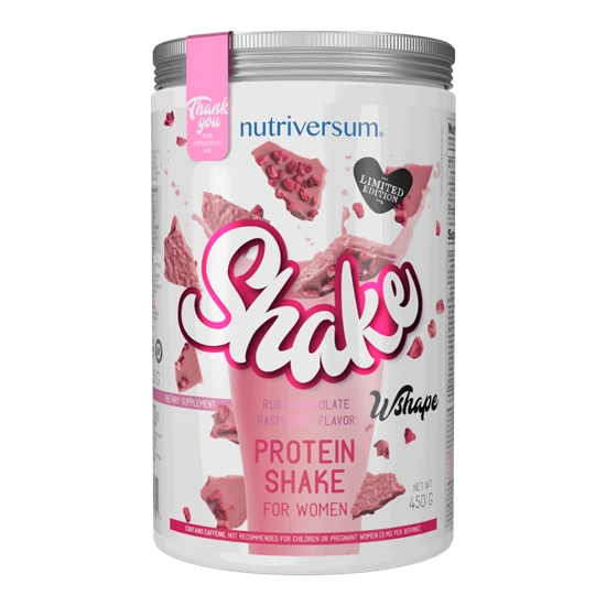 Shake - 450 g - WSHAPE - Nutriversum - ruby csokoládé - málna