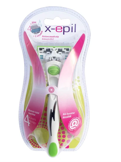 X-Epil - 4 pengés cserélhető fejes női borotva