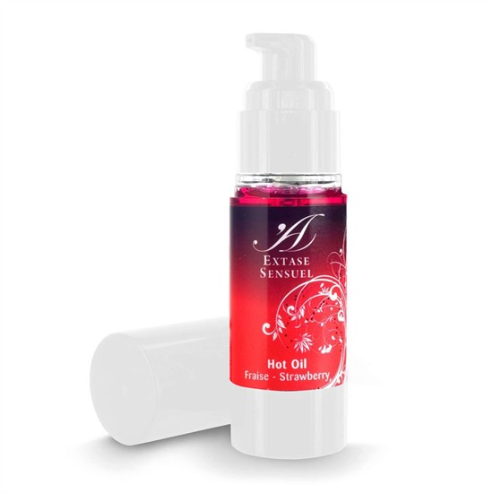 Extase Sensuel - melegítő masszázsolaj - eper [30 ml]