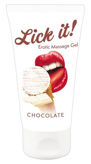 Lick it! - 2in1 ehető síkosító - fehércsoki [50 ml]
