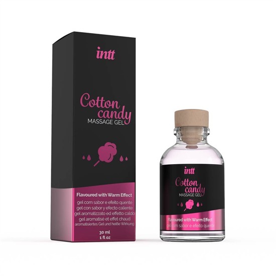 Intt Cosmetics MASSAGE GEL COTTON CANDY GLASS BOTTLE 30ML + BOX