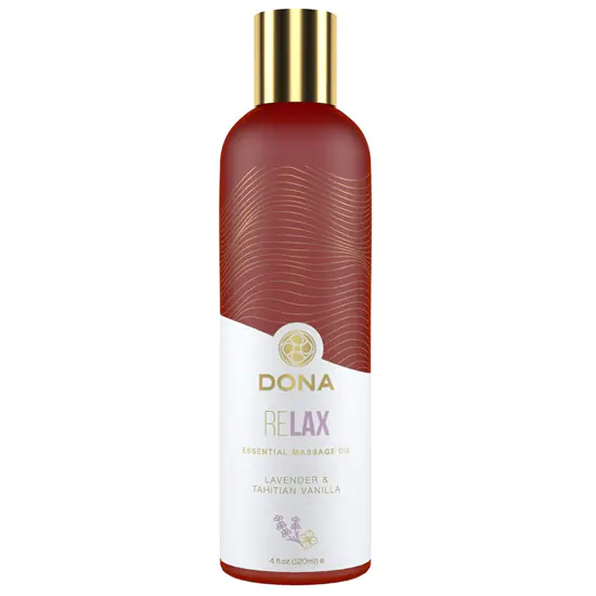 Dona Relax - vegán masszázsolaj - levendula-vanília