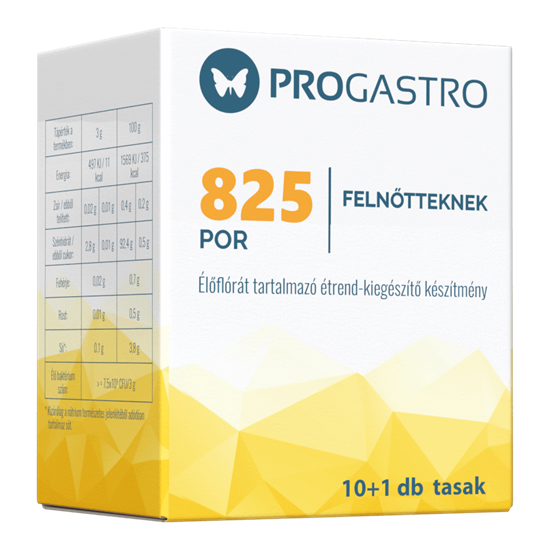 ProGastro 825 - Élőflórát tartalmazó étrend-kiegészítő készítmény (10+1 db tasak) [11 tasak]