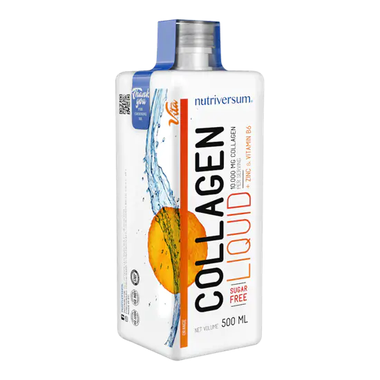Collagen liquid Sugar Free - 10.000 mg - 500 ml - VITA - Nutriversum - narancs