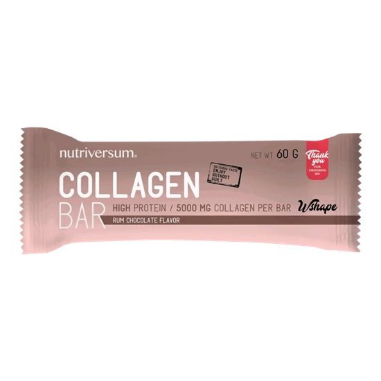 Collagen Bar - 60 g - WSHAPE - Nutriversum - Rumos csokoládé