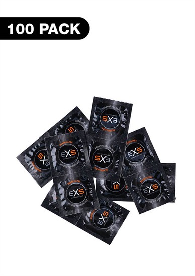 EXS Black - latex óvszer - fekete (100 db) [100 db]