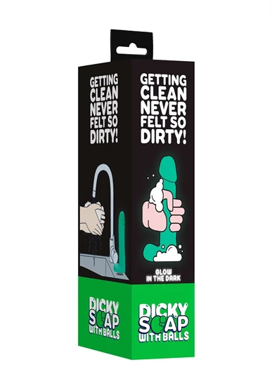 Dicky - világító szappan pénisz herékkel