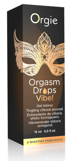 Orgie Orgasm Drops Vibe - bizsergető intim gél nőknek (15ml) [15 ml]