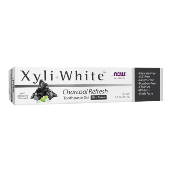 Xyliwhite Charcoal Refresh Toothpaste Gel - 181 g - NOW Foods