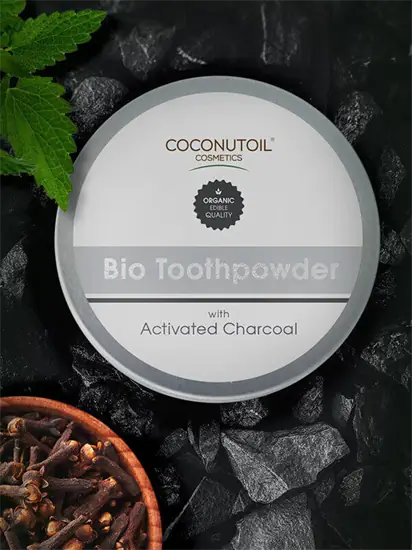 Bio Aktív Szenes Fogpor - 40 ml - Coconutoil Cosmetics