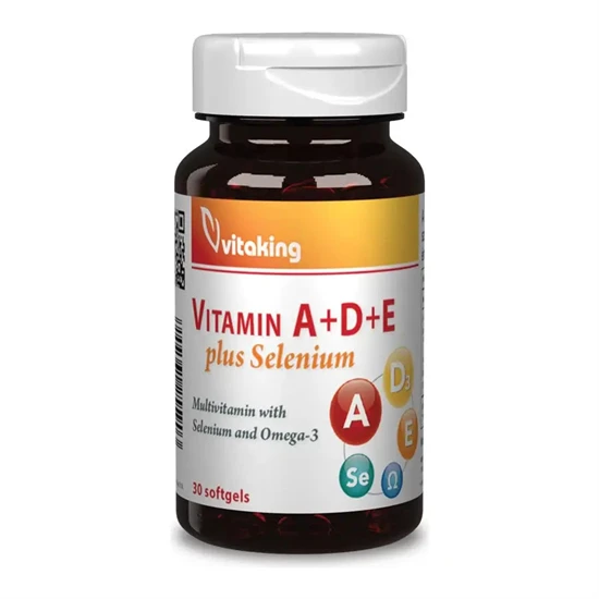 A+D+E Plus Szelén - 30 lágyzselatin kapszula - Vitaking