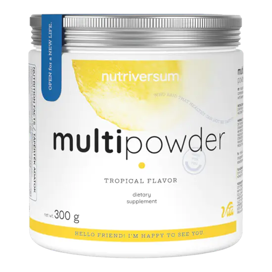 Multi Powder - 300 g - trópusi gyümölcs - Nutriversum