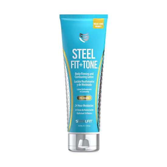 Steel Fit + Tone zsírégető testfeszesítő testápoló - 237 ml - mézes tej - SteelFit