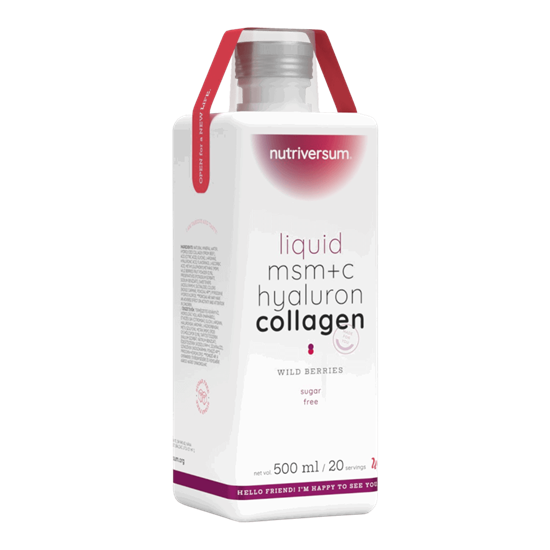 MSM+C Hyaluron Collagen Liquid - Nutriversum [Ízesítés: erdei gyümölcs]